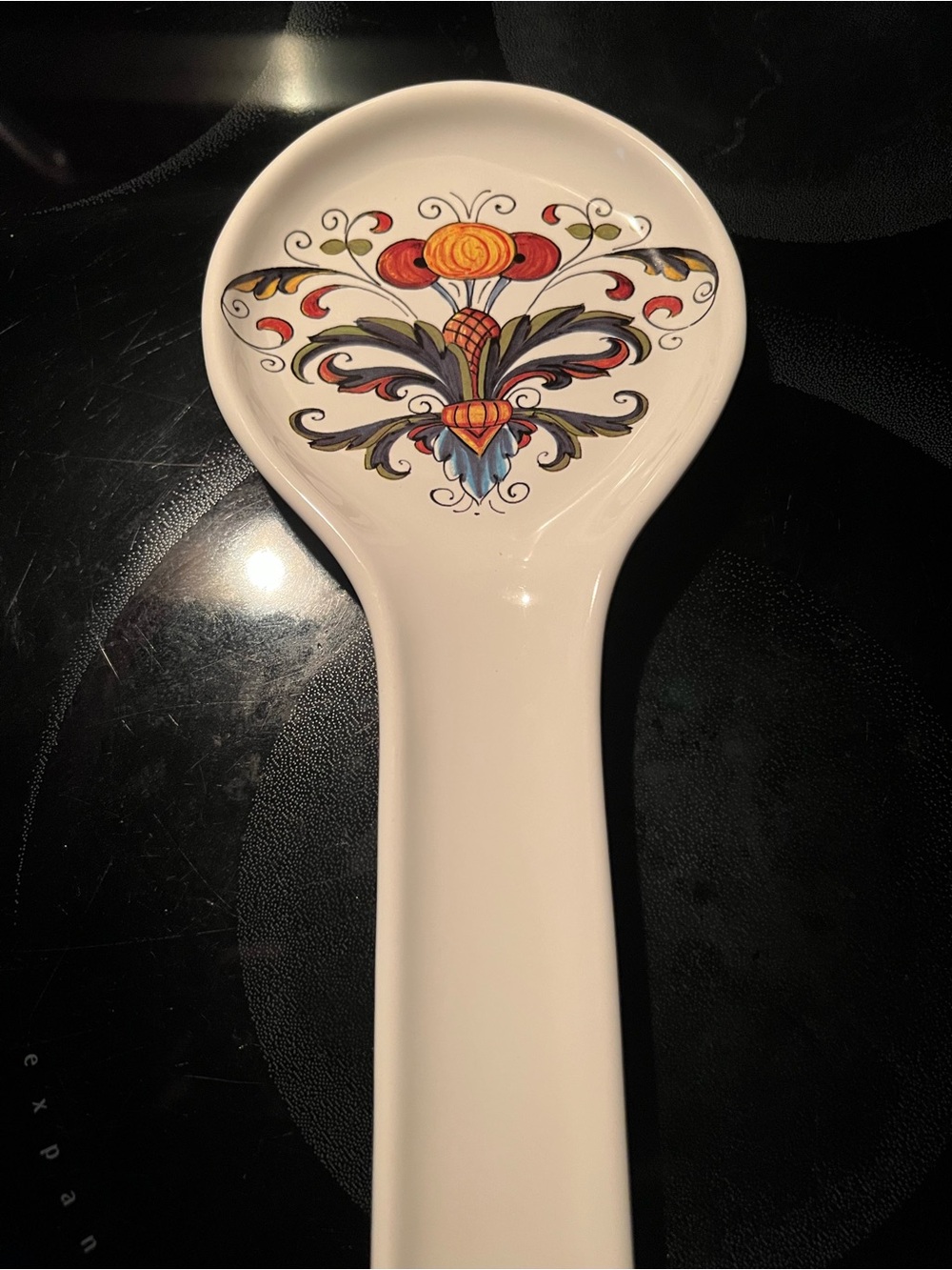 CERAMICA CUORE SPOON REST MADE IN ITALY 11”